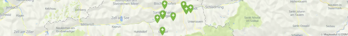 Kartenansicht für Apotheken-Notdienste in der Nähe von Kleinarl (Sankt Johann im Pongau, Salzburg)